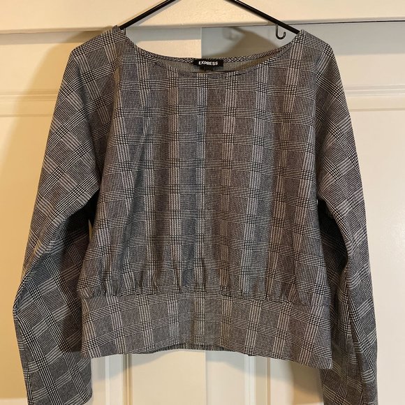 Express Gray Top - Picture 1 of 3
